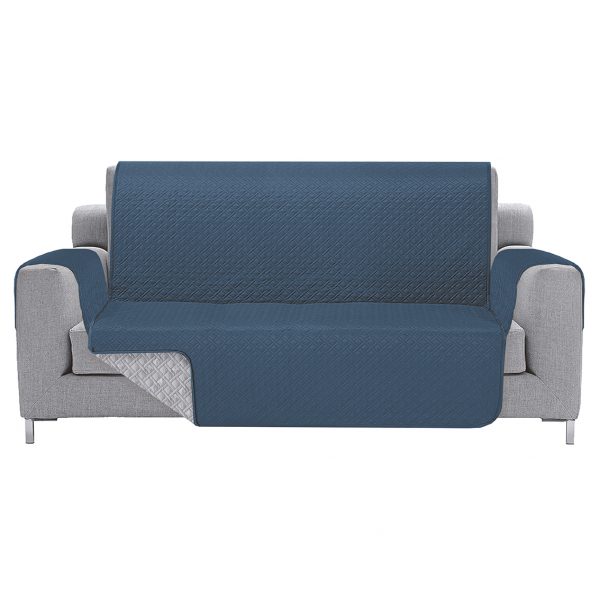 cubre sofa azul