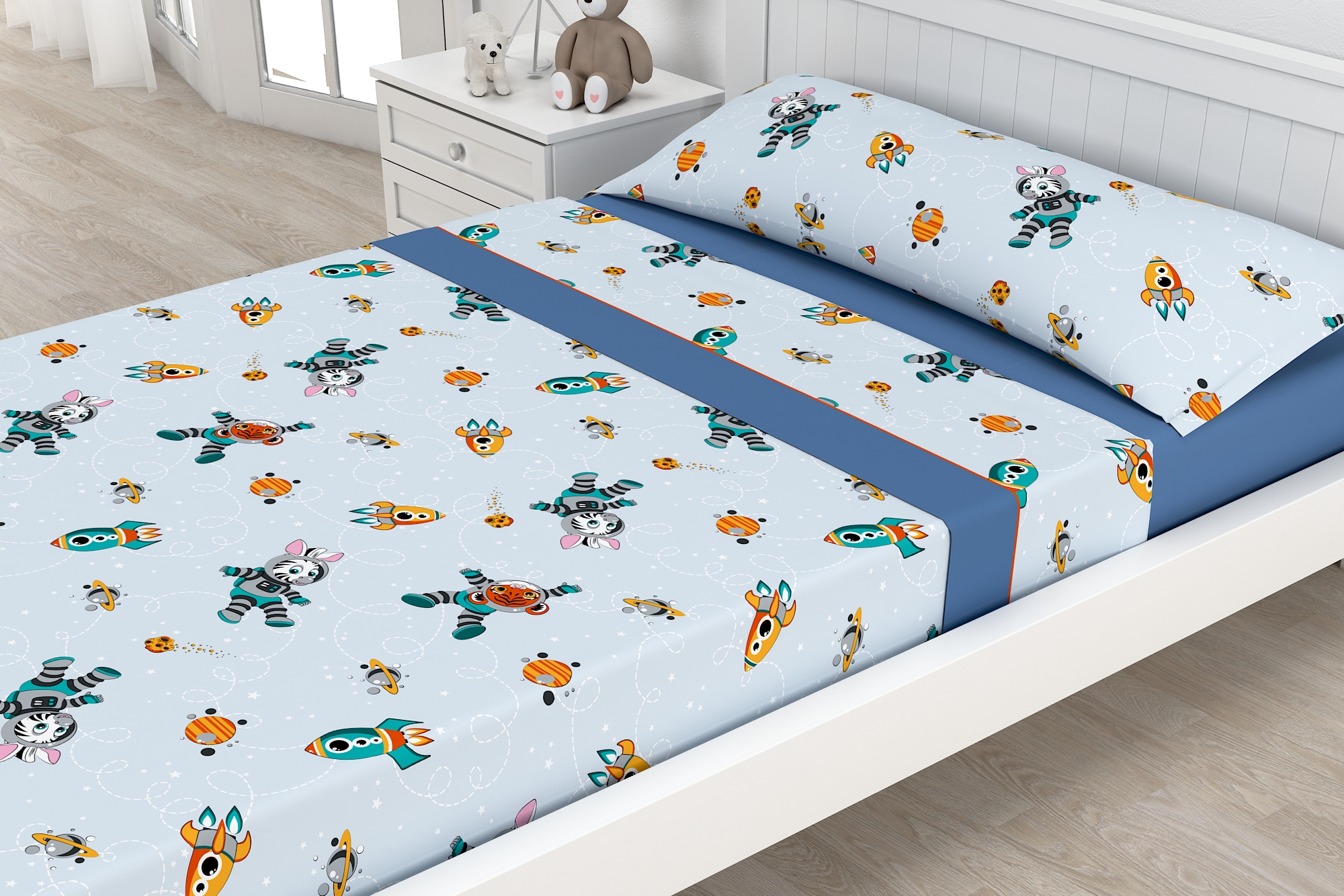 Juego sábanas infantiles para cama 90 cms. Envíos gratis península.